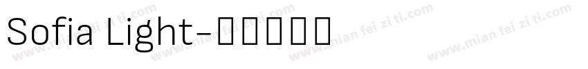 Sofia Light字体转换